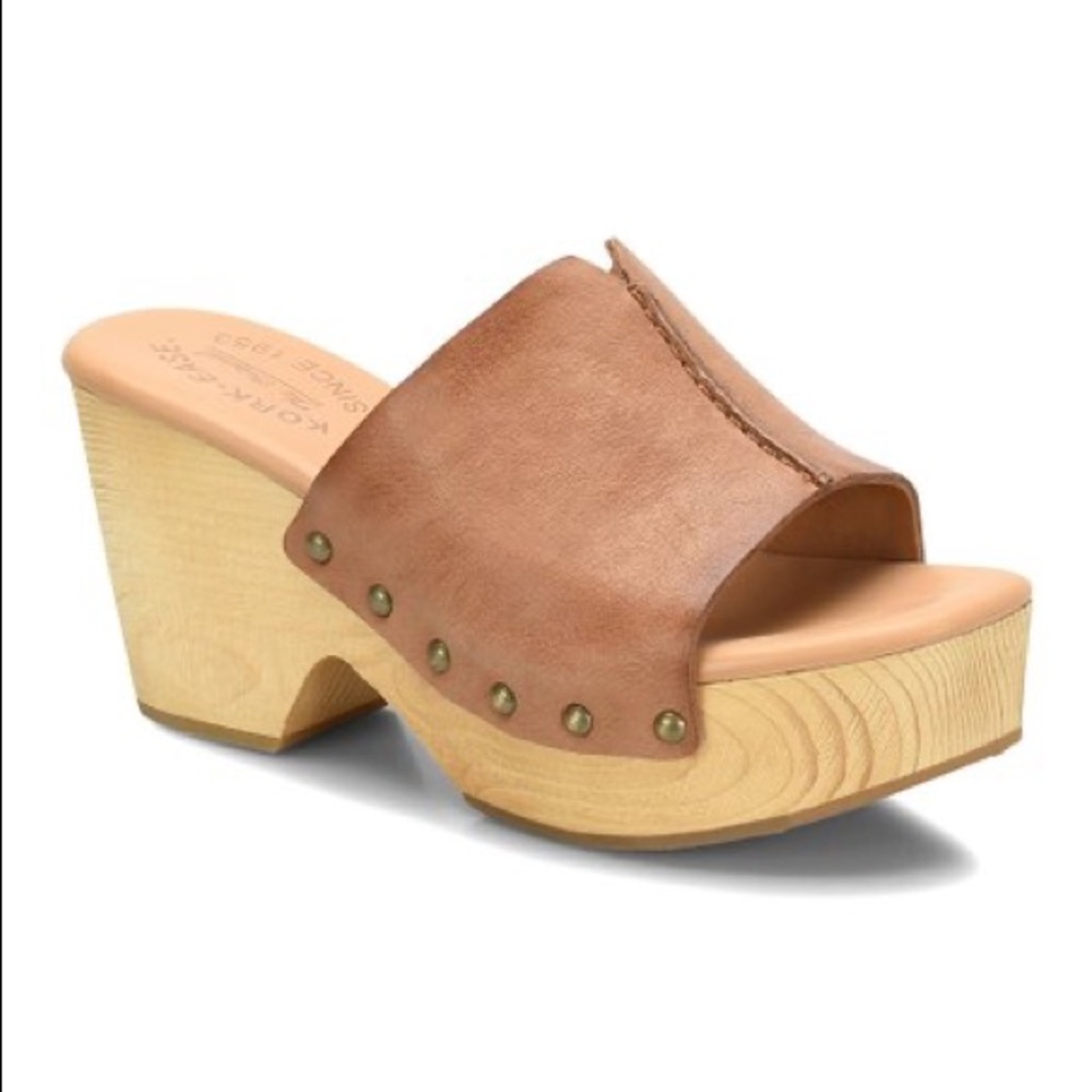 Kork-ease wood sole Waone slide sandal never worn